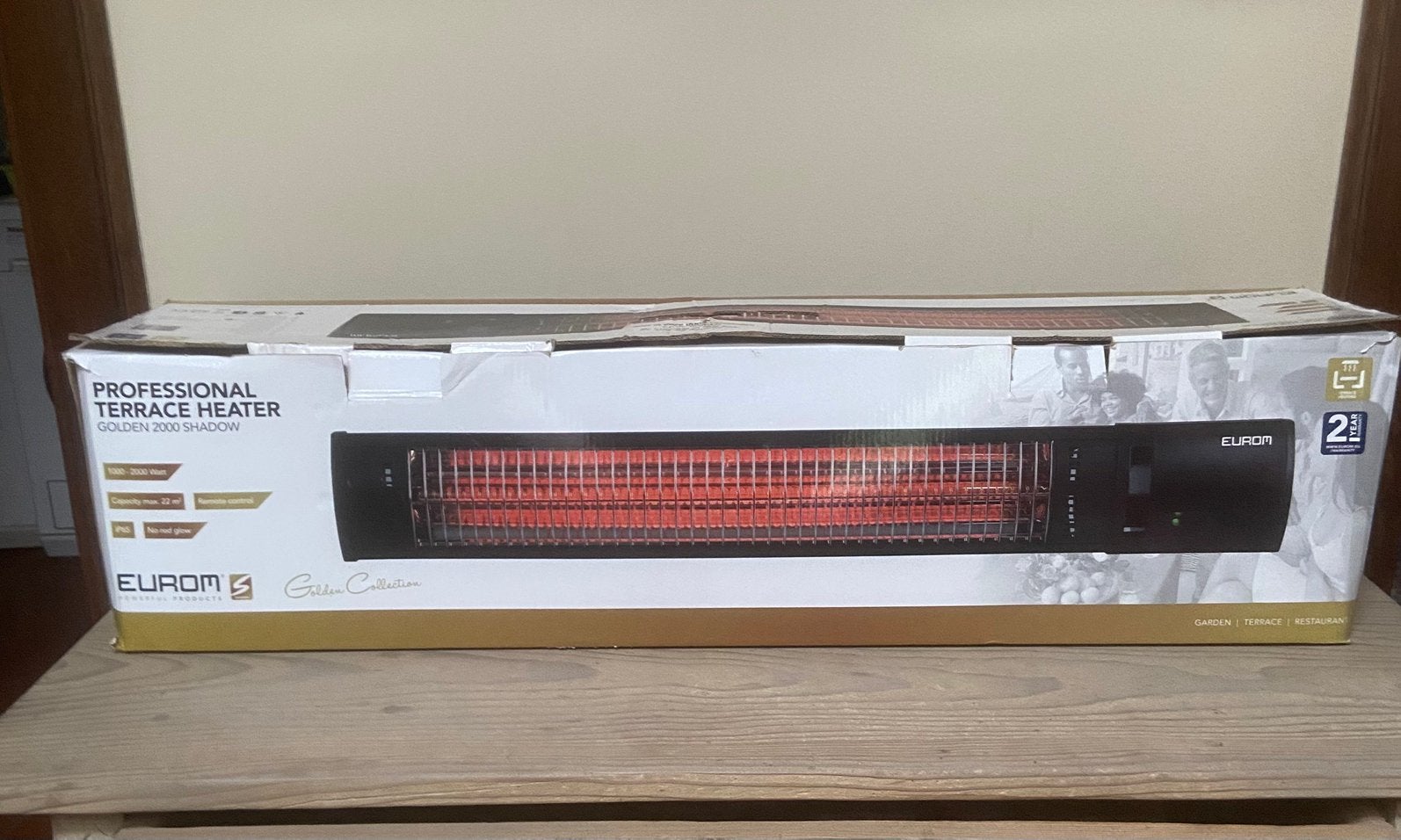 Professionele  terrasverwarmer met afstandsbediening, Résistant à l'eau, Électrique, Enlèvement, Utilisé