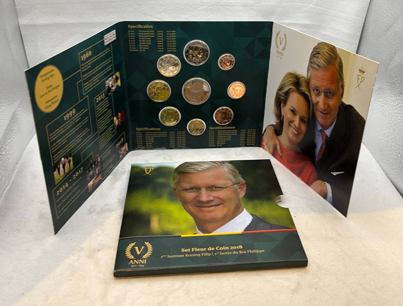 Belgium 2018 Official Euro Coin Set – King Philippe 5 Years, Postzegels en Munten, Ophalen of Verzenden