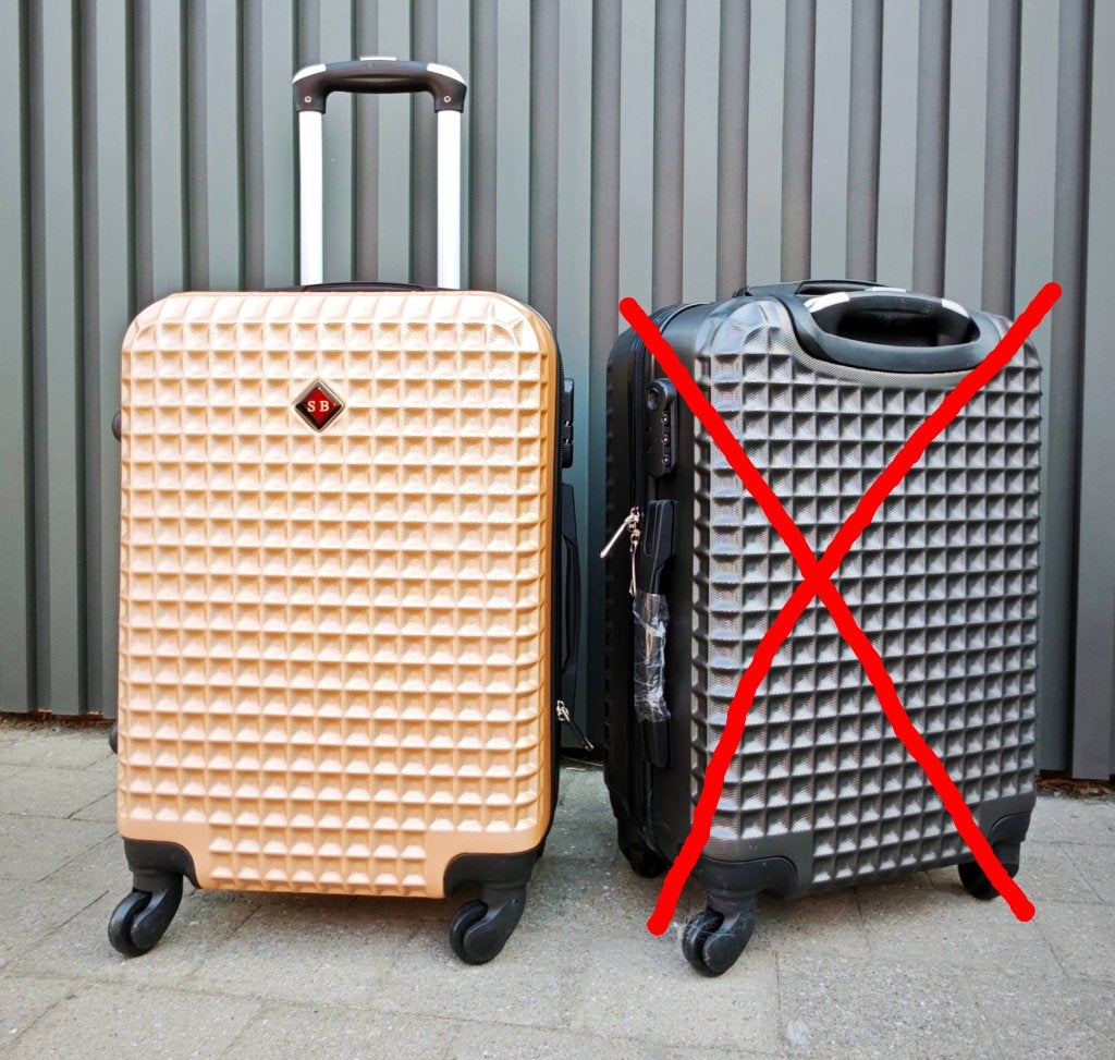 Nouvelle valise à main SB Travelbags 55 cm (beige), Neuf, 35 à 45 cm, Plastique dur, Enlèvement