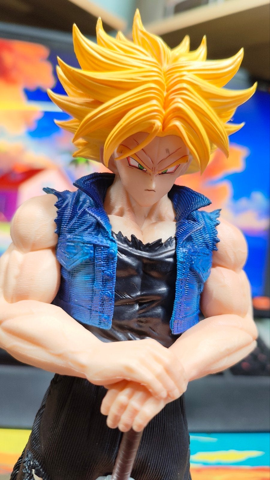 Figurine Dragon Ball Z : Trunks du futur/Super Saiyan (24CM), Collections, Statues & Figurines, Enlèvement ou Envoi, Comme neuf