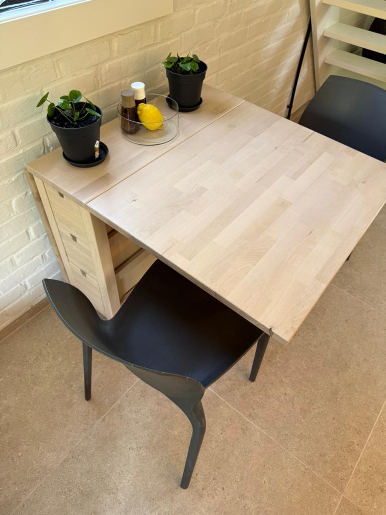 IKEA Norden klaptafel, Ophalen, 100 tot 150 cm, Zo goed als nieuw, Minder dan 100 cm