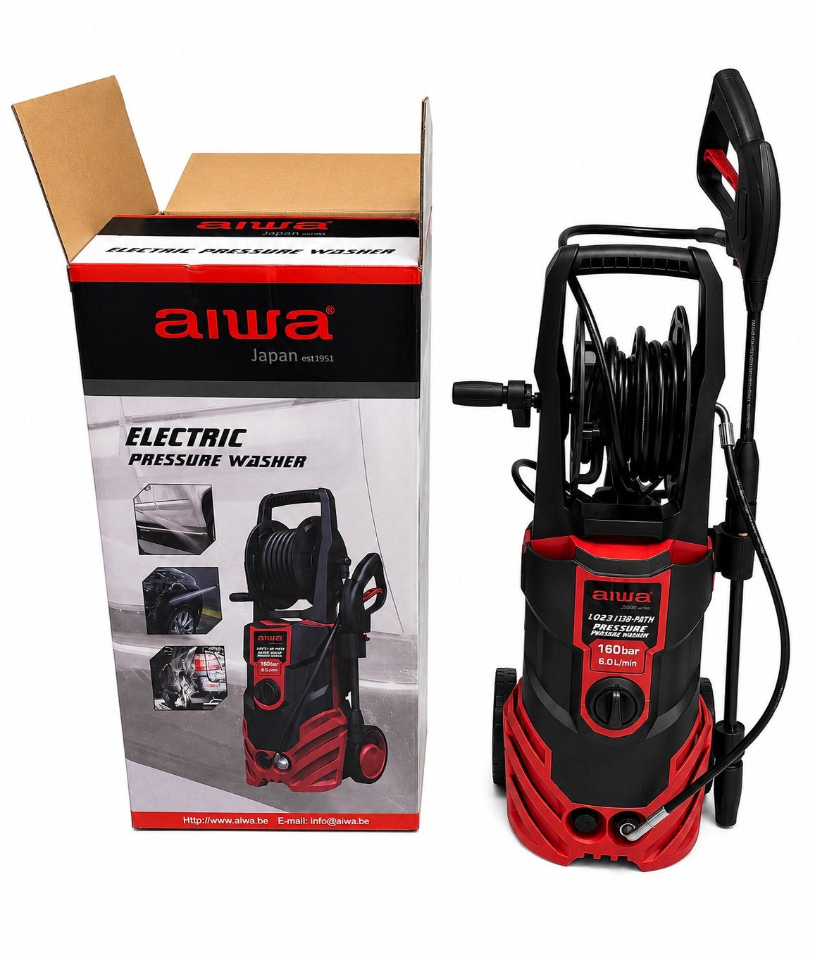 Nettoyeur haute pression électrique2200WMoteur 100 % cuivre, Enlèvement ou Envoi, Neuf, Électrique, Avec pression d'eau réglable