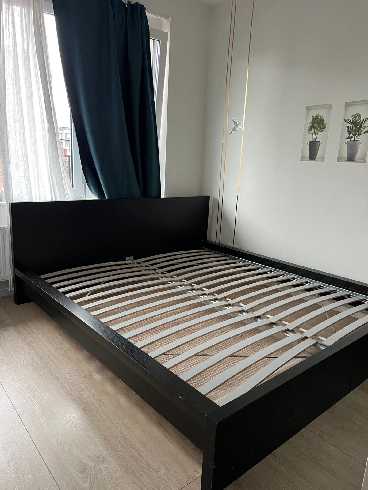 Bed malm ikea (LURÖY Slatted bed base, 180x200 cm), Maison & Meubles, Enlèvement, Comme neuf