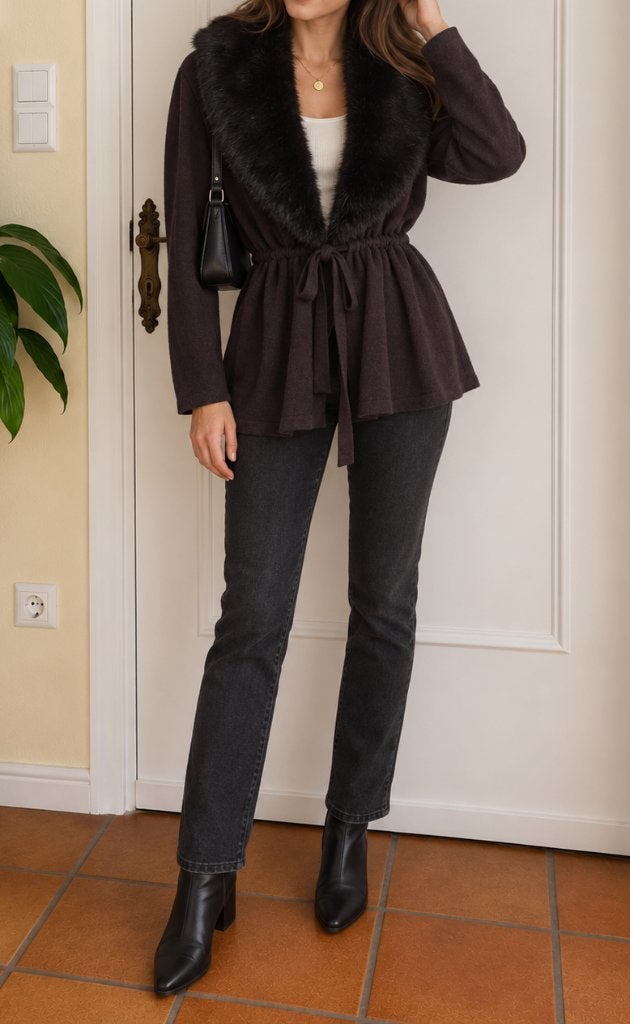 Gilet FRANK WALDER  taille 42, Taille 42/44 (L), Enlèvement ou Envoi, Comme neuf, Brun