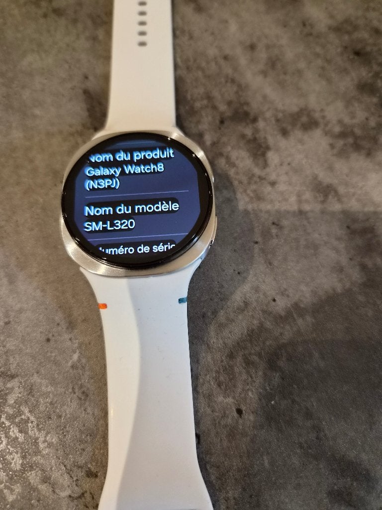 Montre connectée Samsung Watch 8 - 40 mm - argentée, Samsung watch8, Enlèvement, Utilisé, Argent