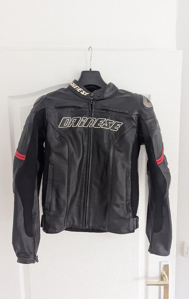 Dainese Racing D1 Pelle leren jas zwart, Motoren, Dainese, Jas | leer, Ophalen of Verzenden, Dames