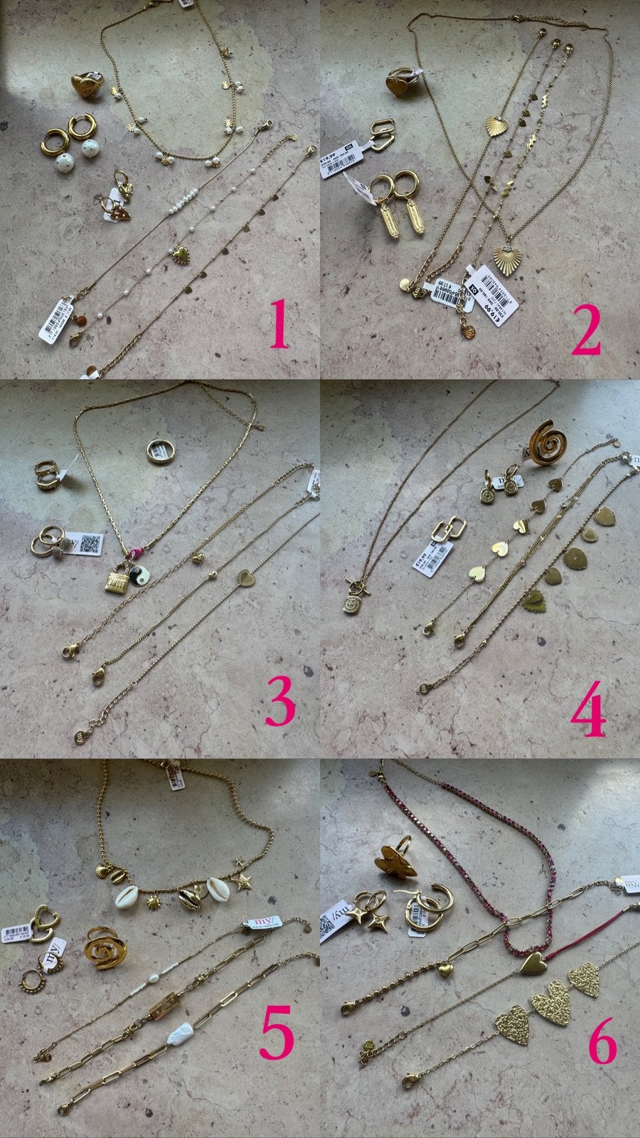 set stainless steel juwelen, Ophalen, Nieuw