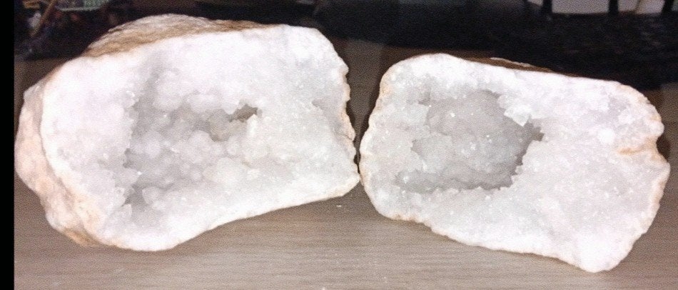 Géode de quartz +-1kg, Enlèvement ou Envoi, Comme neuf