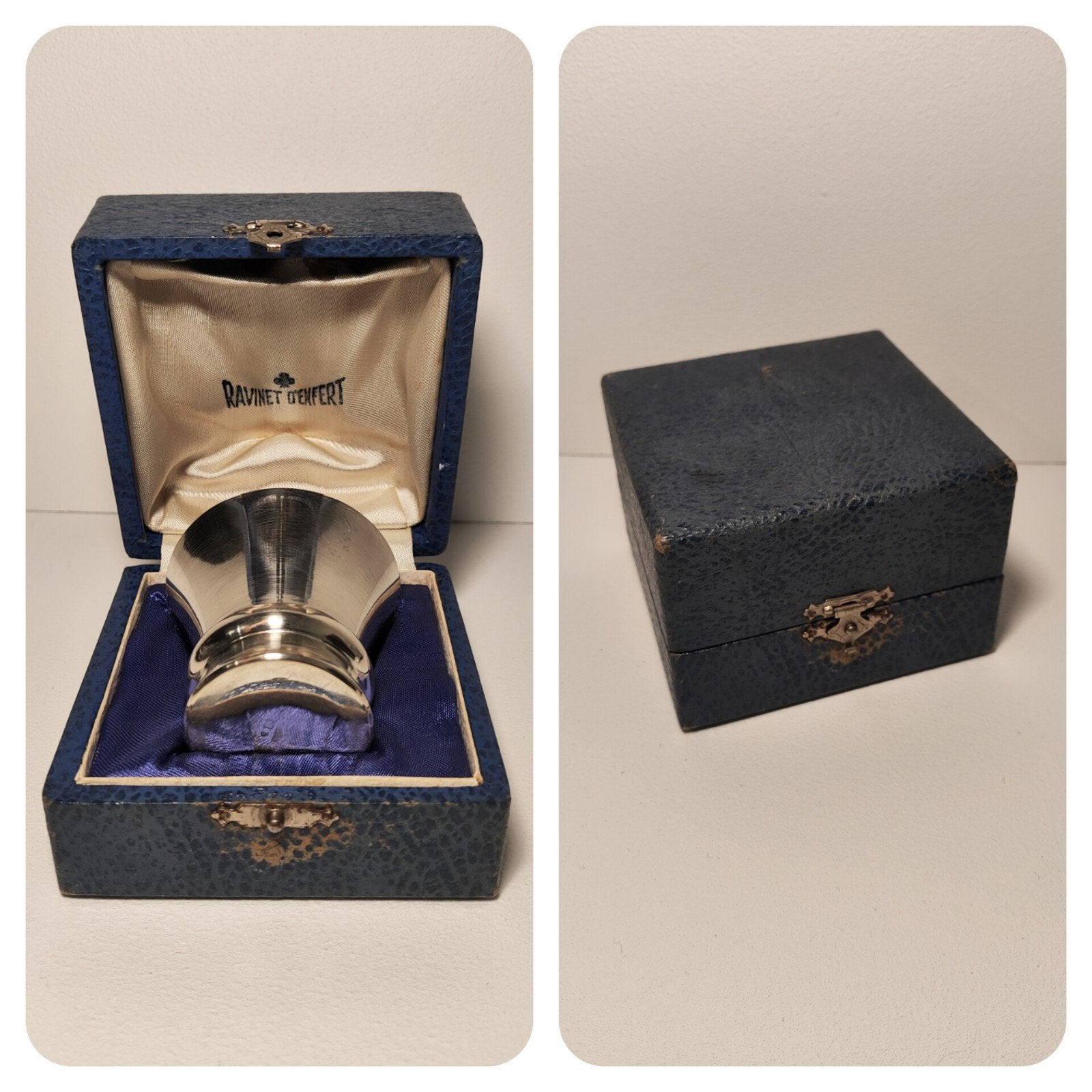 Timbale de baptême Ravinet d'Enfert, Antiquités & Art, Antiquités | Argent & Or, Argent, Enlèvement ou Envoi