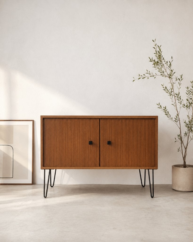 Enfilade lowboard meuble TV vintage MDK années 60, Enlèvement