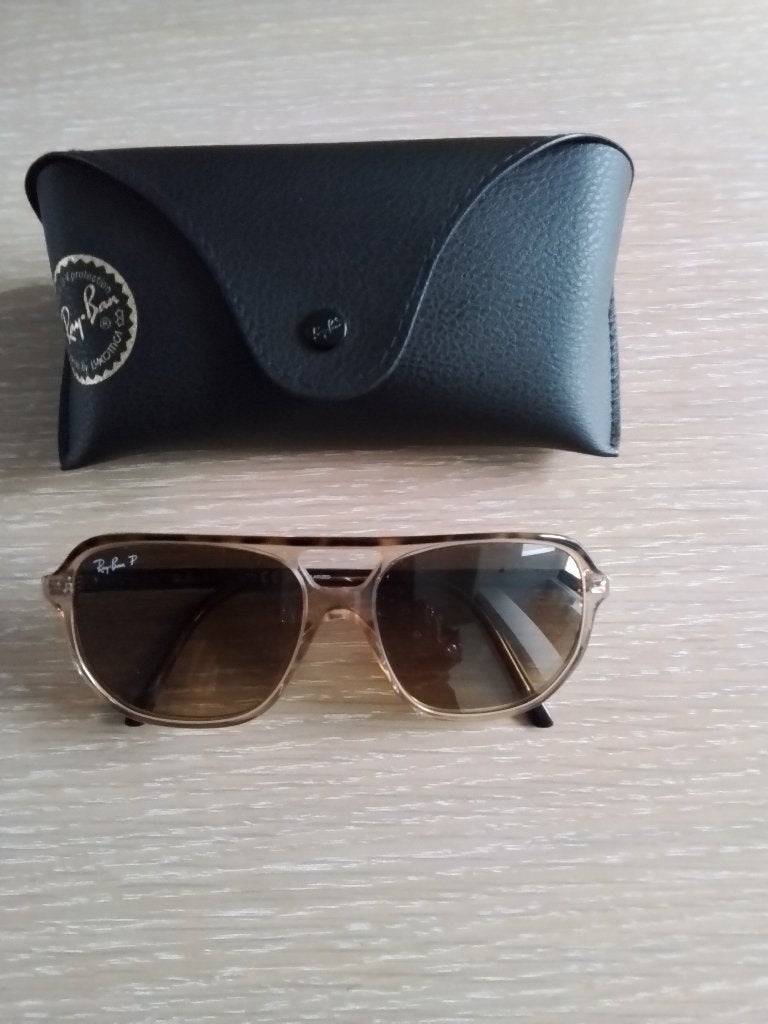 Zonnebril Ray-Ban polarized, Ophalen, Zonnebril, Bruin, Nieuw