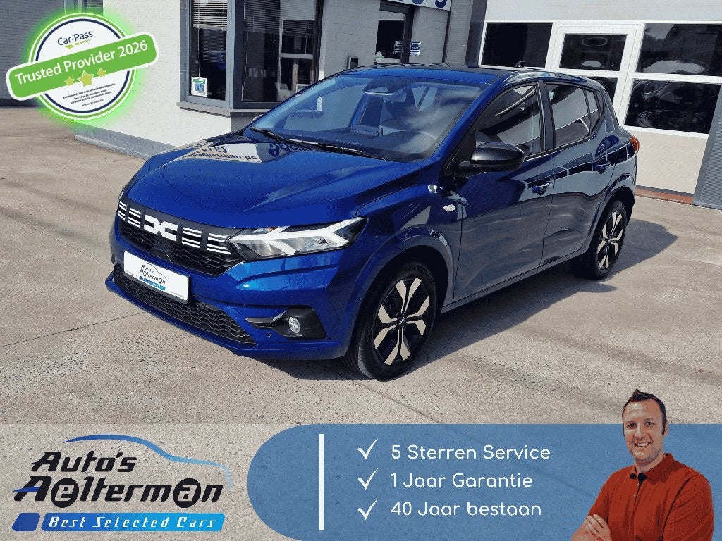Dacia Sandero 1.0 TCe AUTOMAAT * LED * GPS * APPLE CARPLAY, Autos, Achat, Euro 6, Entreprise, 67 kW