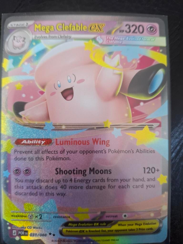 Mega clefable ex 031/088, Enlèvement