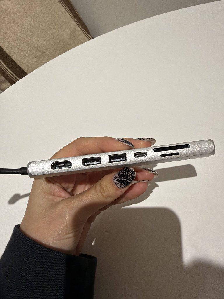 Satechi USB-C Multiport adapter met Ethernet (7-in-1), Computers en Software, Ophalen of Verzenden, Zo goed als nieuw, USB-hub