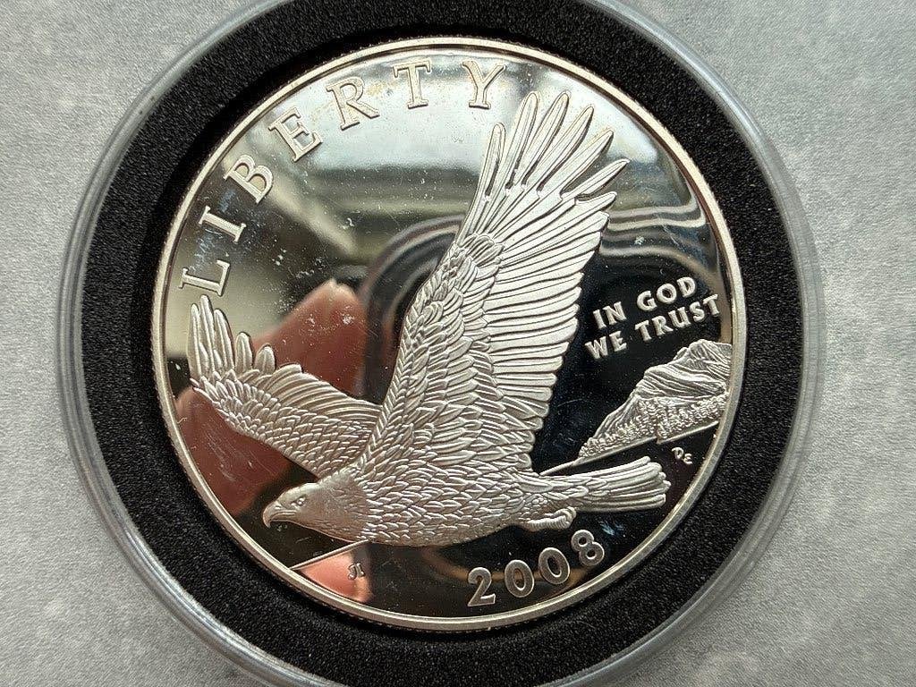 Dollar 2008 usa, Verzenden, Zilver