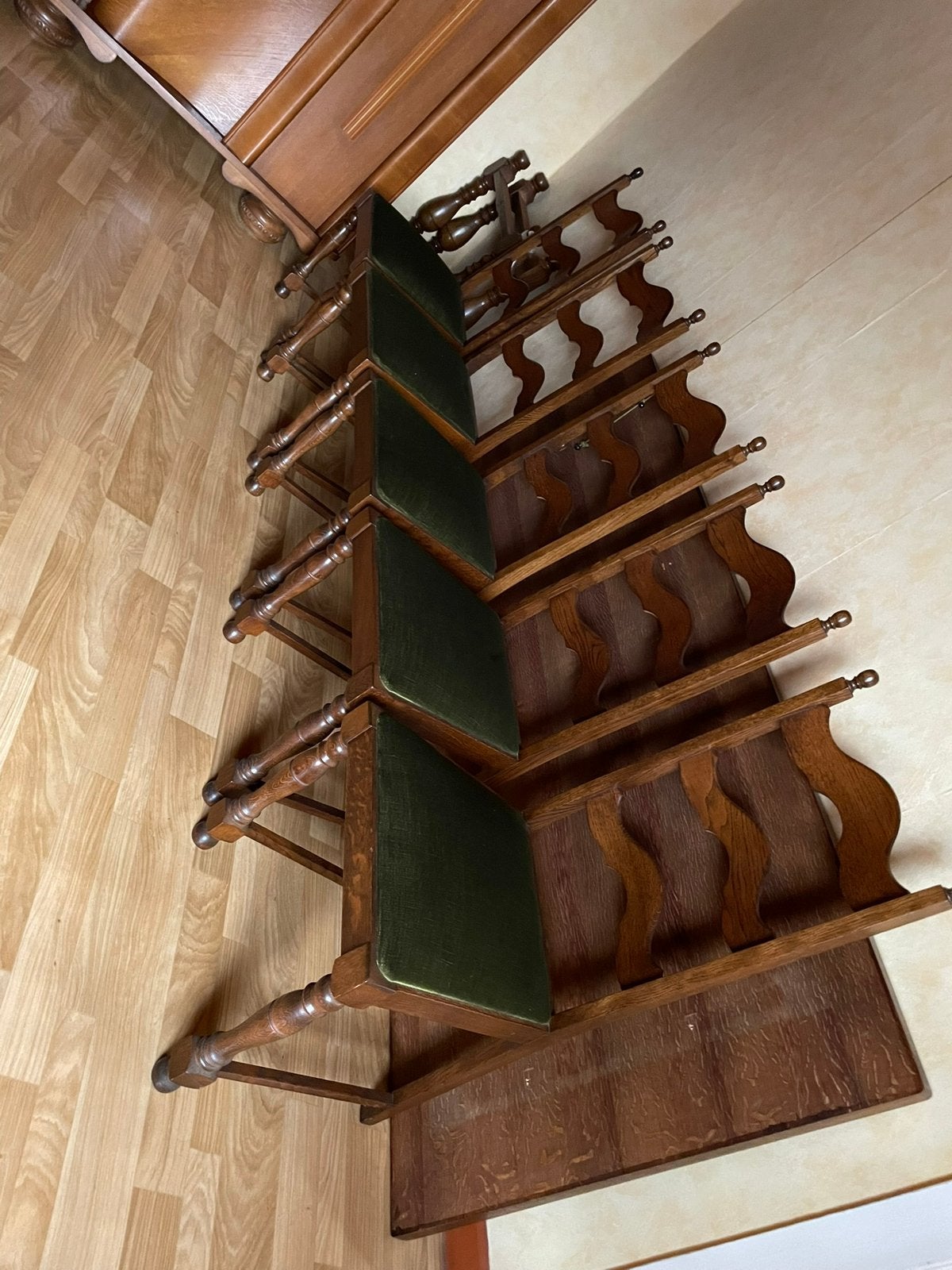 6 Chaises en chêne clair, Bois, Comme neuf, Brun, Enlèvement