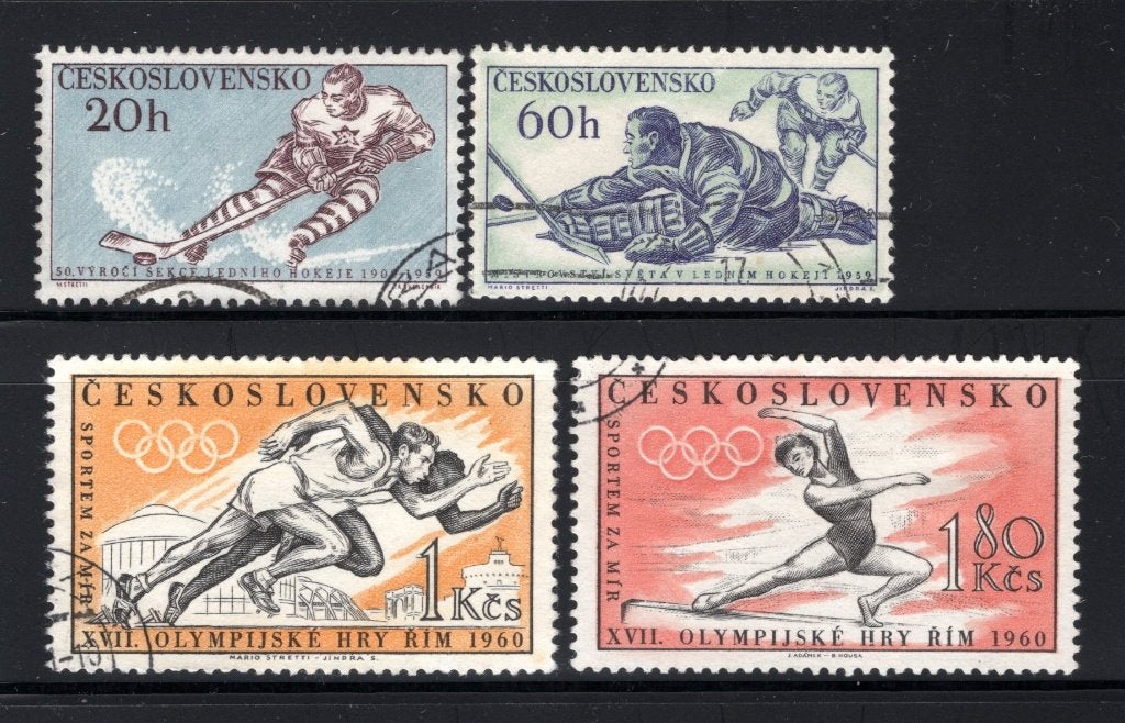 TCHÉCOSLOVAQUIE Année 1959-1960 timbrée, Envoi, Autres pays, Affranchi