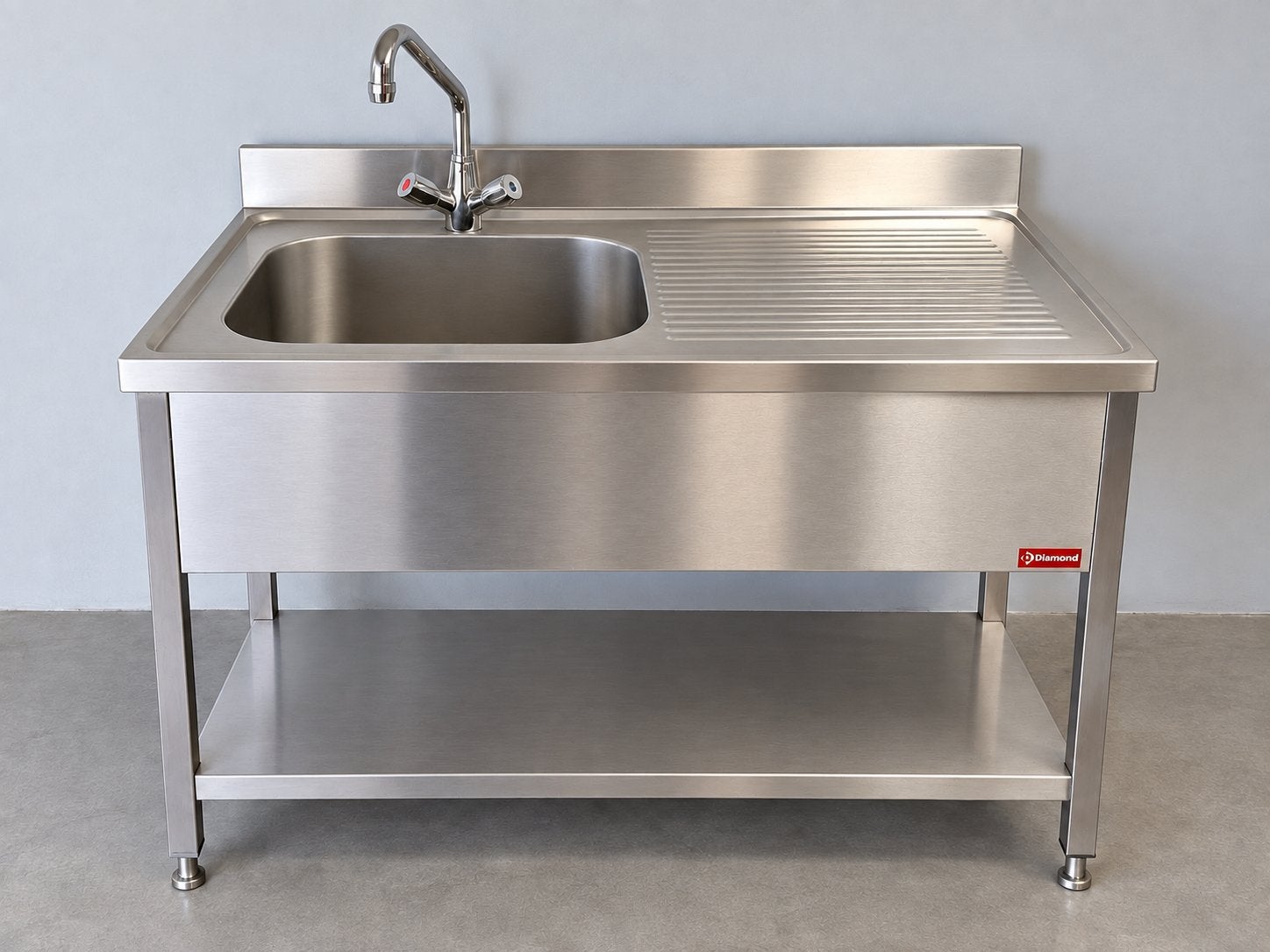Diamond inox spoeltafel met kraan, Zakelijke goederen, Ophalen