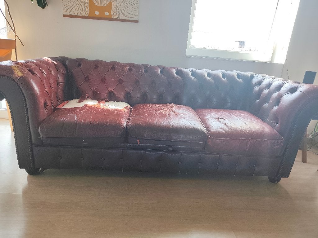 Canapé Chesterfield 3 places, Enlèvement