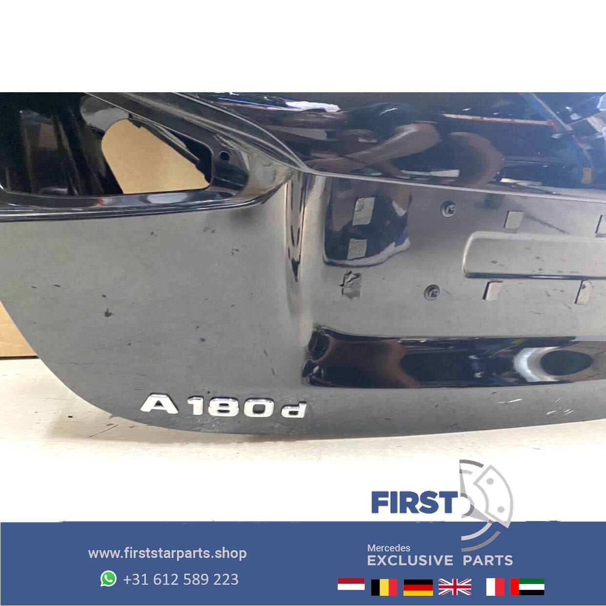 W177 A KLASSE ACHTERKLEP ZWART COMPLEET Mercedes KOFFERKLEP, Arrière, Haillon arrière, Utilisé, -