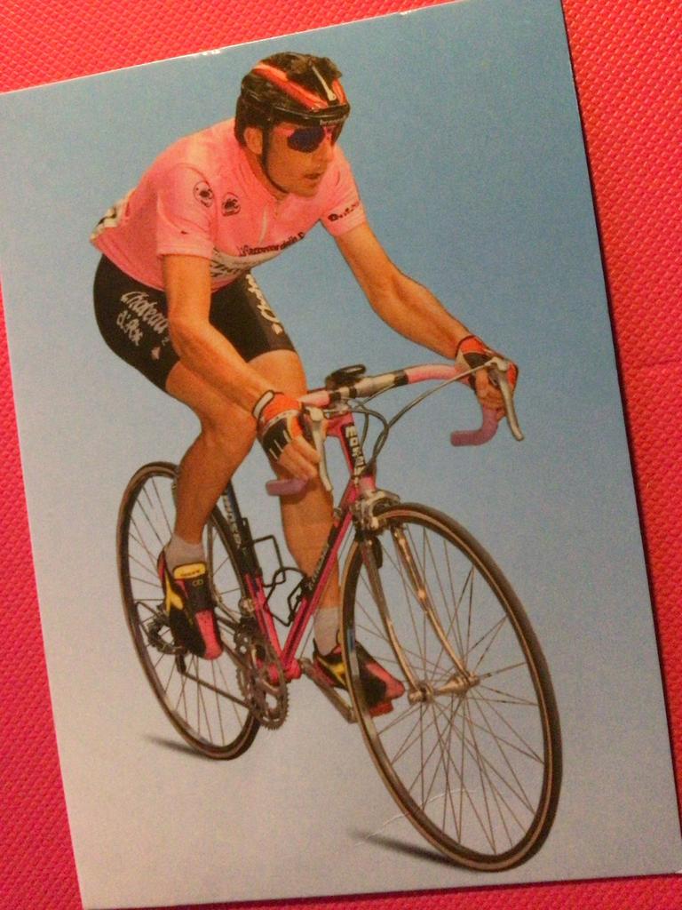 wielerkaart 1990 giro team chateau d'ax gianni bugno, Envoi, Comme neuf