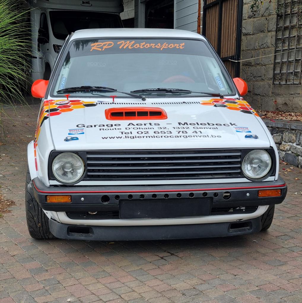vw golf 2 gti rallye ,course de cote + remorque, Achat, Jaune, Cabriolet, Golf