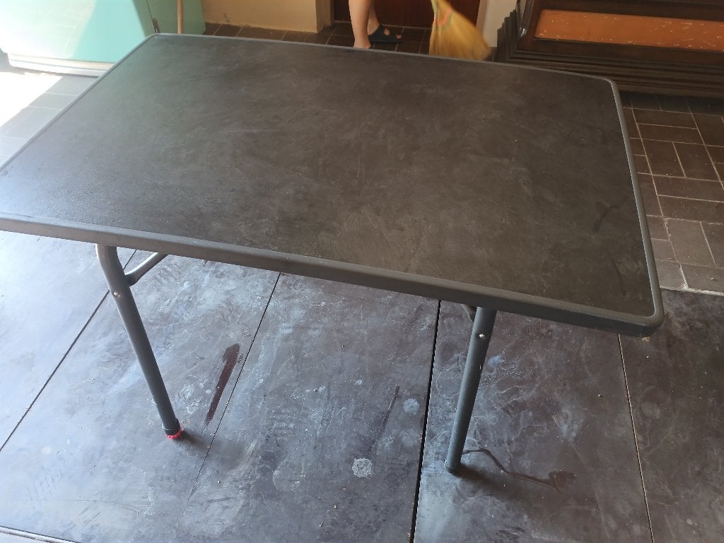 kampeertafel, Caravans en Kamperen, Kampeermeubelen, Ophalen, Zo goed als nieuw, Campingtafel