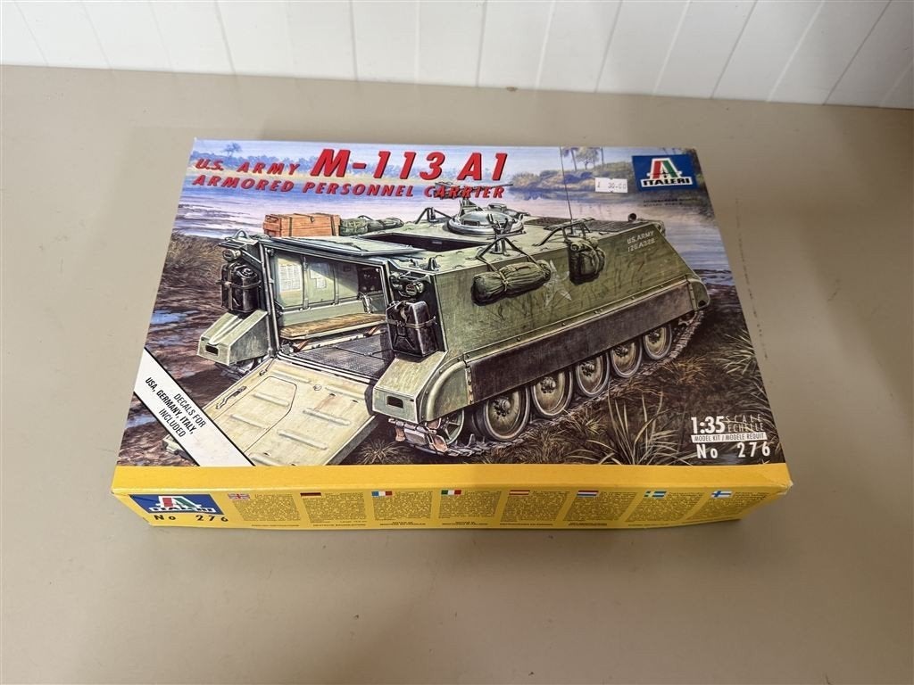 Model bouw Italeri 276 US Army M-113 A1 Personnel Carrier 1/, Hobby & Loisirs créatifs, Modélisme | Voitures & Véhicules, Enlèvement ou Envoi