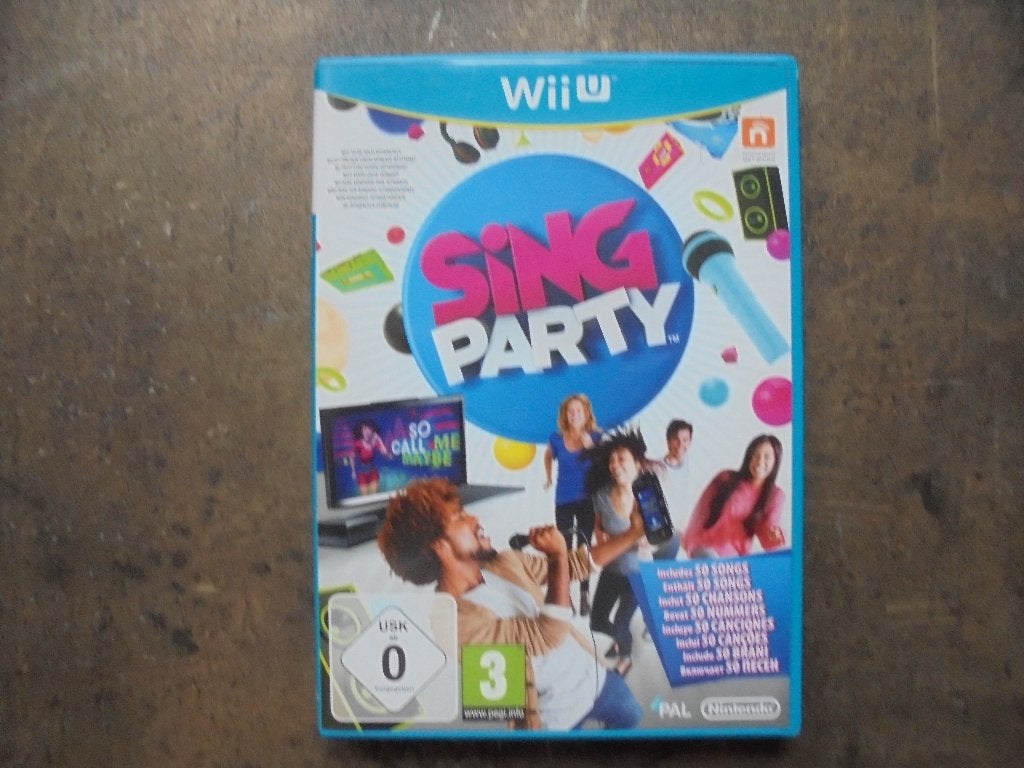 Sing Party voor Wii U (zie foto's), Consoles de jeu & Jeux vidéo, Enlèvement ou Envoi, Musique, Utilisé, À partir de 3 ans