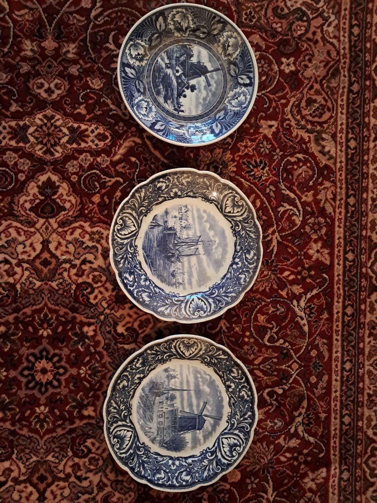 3 Delfts blauwe wandborden, Ophalen