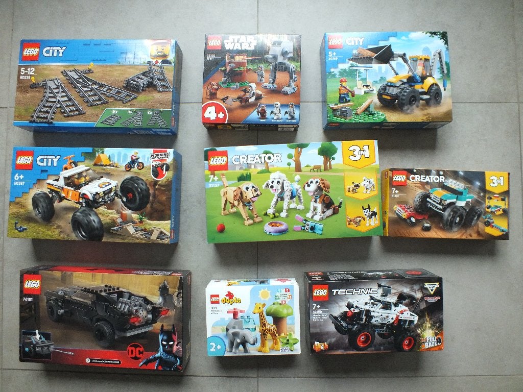 Lego lot van 9 dozen allemaal nieuw, City, Lego, Nieuw, Ophalen of Verzenden