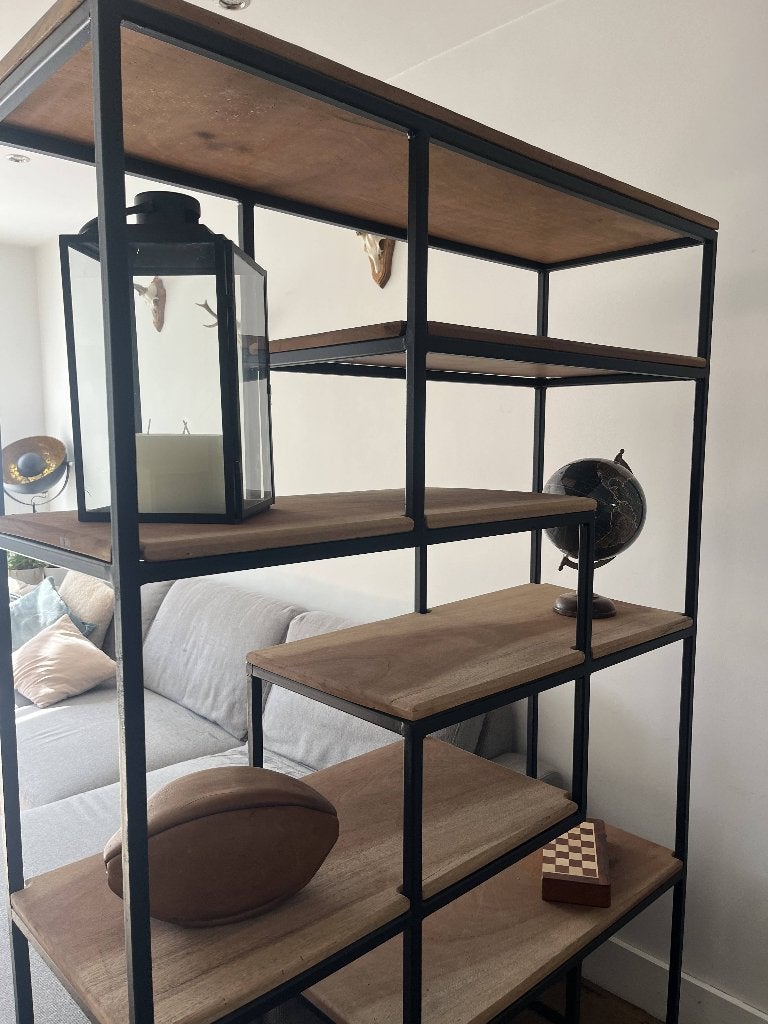 Industriële bibliotheek, Ophalen, 100 tot 150 cm, Zo goed als nieuw, Industriel