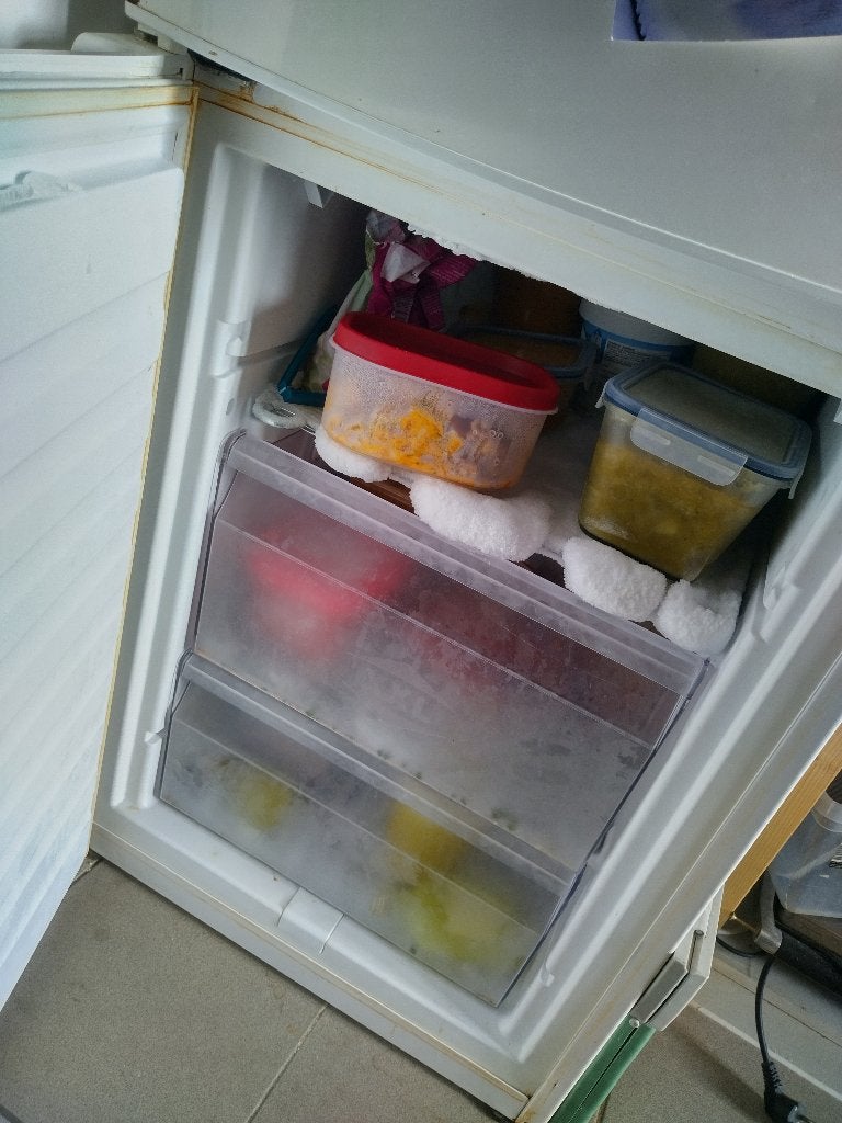 frigo met vriesvak, Elektronische apparatuur, Koelkasten en IJskasten, Ophalen, Gebruikt, 160 cm of meer, 45 tot 60 cm
