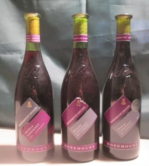 3x Australische Rode Wijn - Rosemount Estate - 1997/2001, Verzamelen, Wijnen, Overige gebieden, Ophalen of Verzenden, Zo goed als nieuw