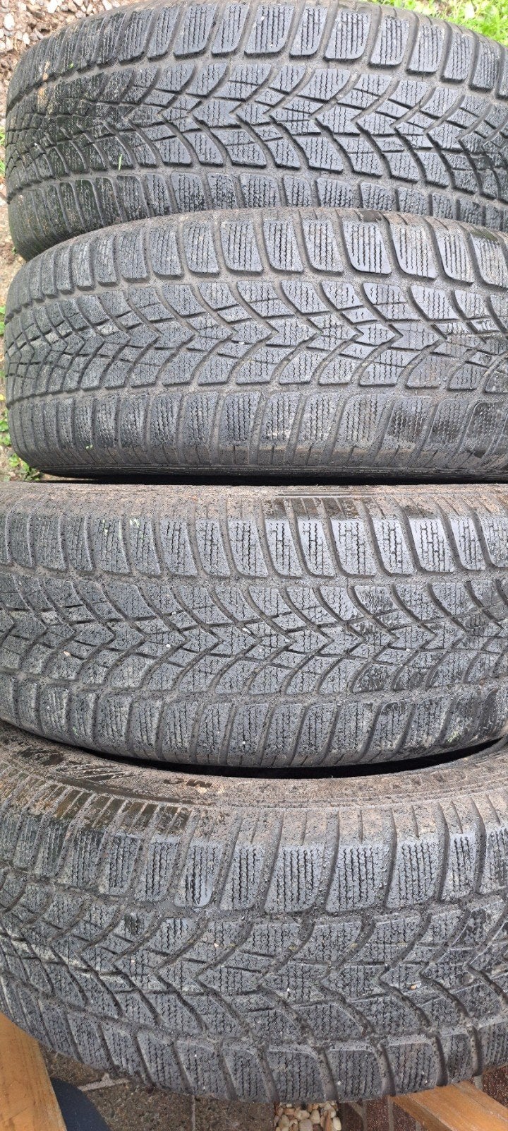 winter banden Dunlop op velgen, Ophalen, 16 inch, Banden en Velgen, Bestelwagen