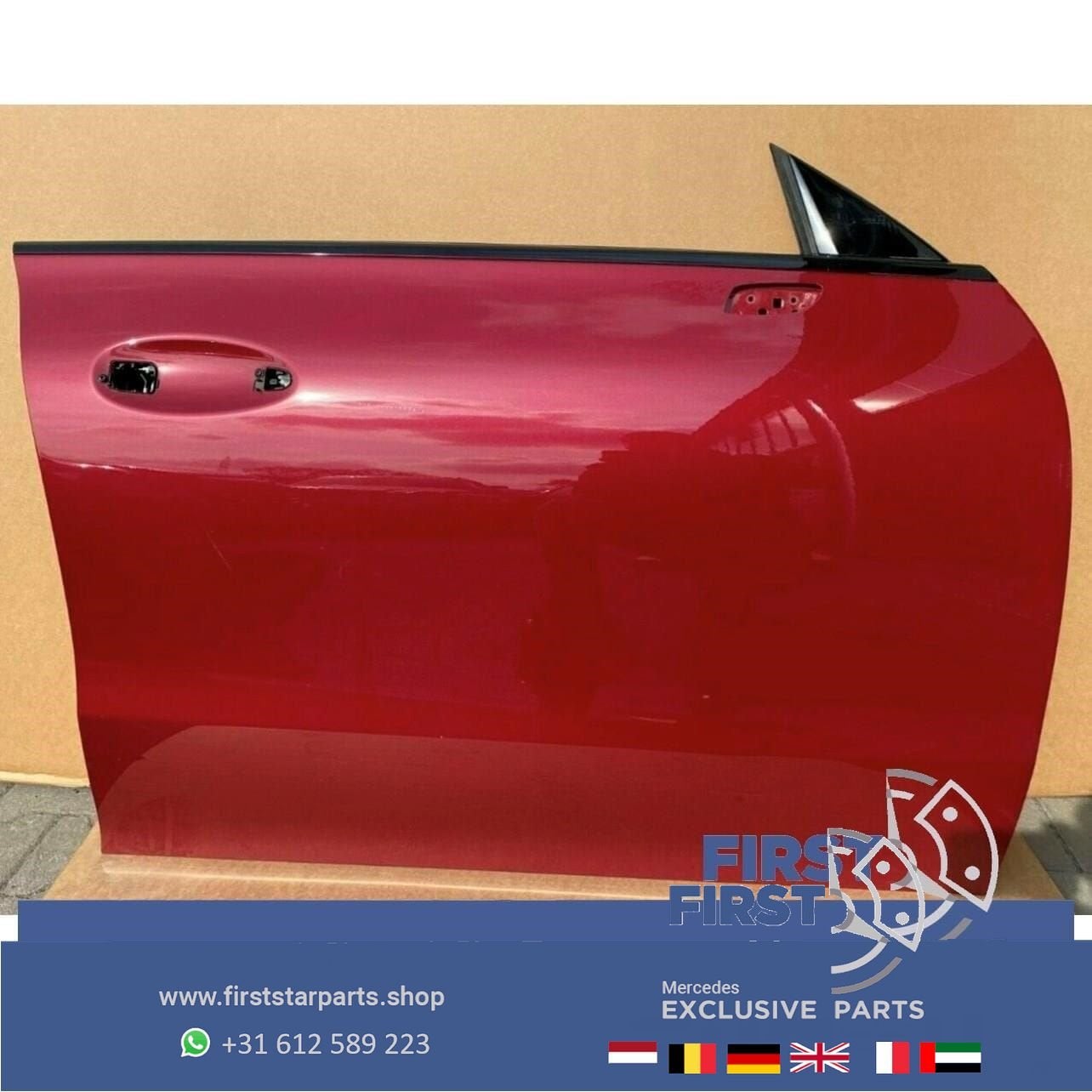 W118 C118 X118 CLA DEUR PORTIER ROOD COMPLEET RECHTSVOOR Mer, Gebruikt, -, Deur, Ophalen of Verzenden