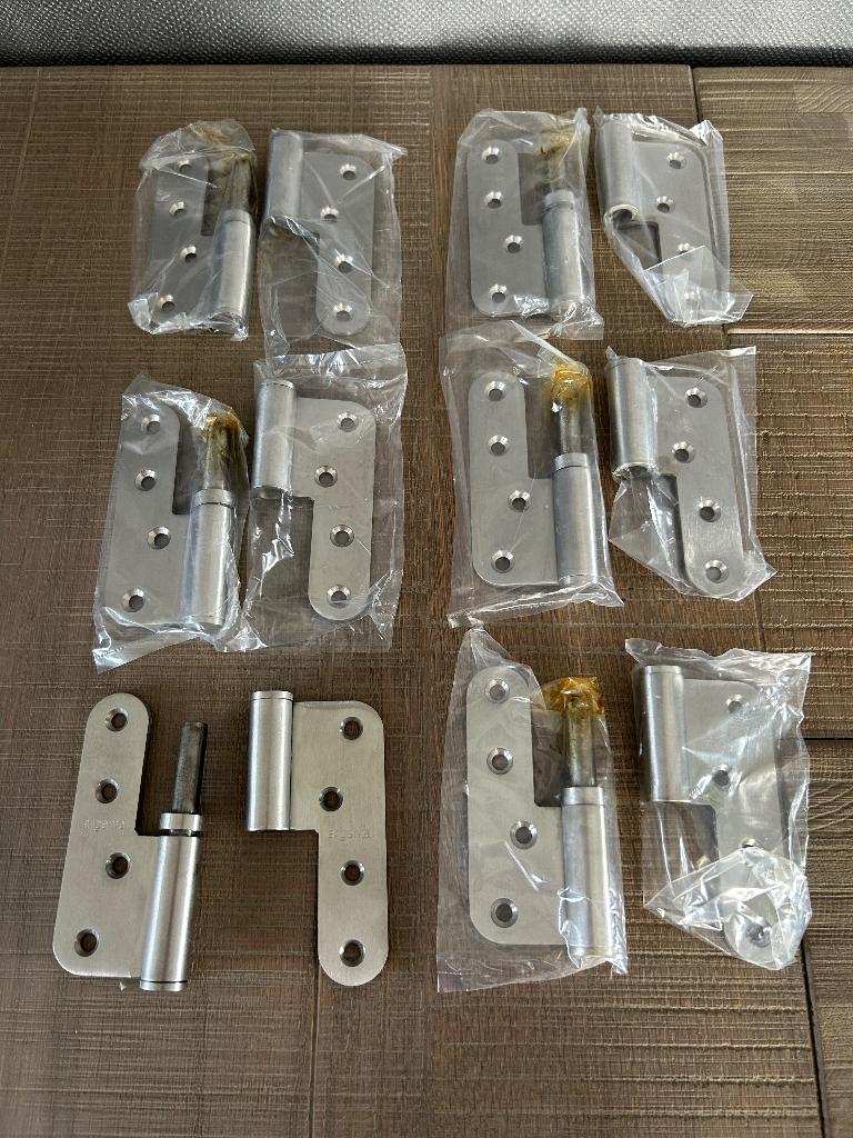 Nieuw! 6 paumellen inox, Doe-het-zelf en Bouw, Zwenkwielen, Ophalen of Verzenden, Nieuw