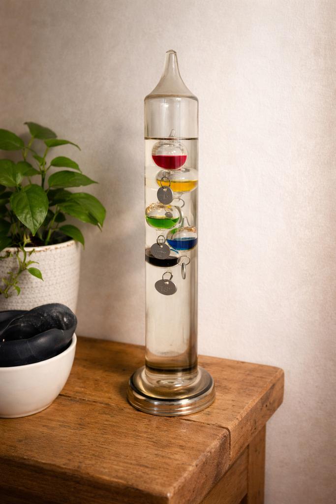 Prachtige retro Galileo thermometer, Ophalen, Zo goed als nieuw