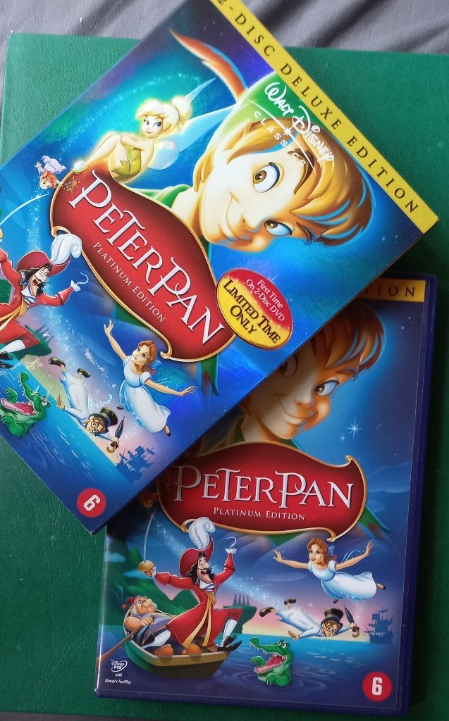 Peter Pan (1953) 2 disques DISNEY, À partir de 6 ans, Comprend un boîtier, Enlèvement ou Envoi, Dessin animé