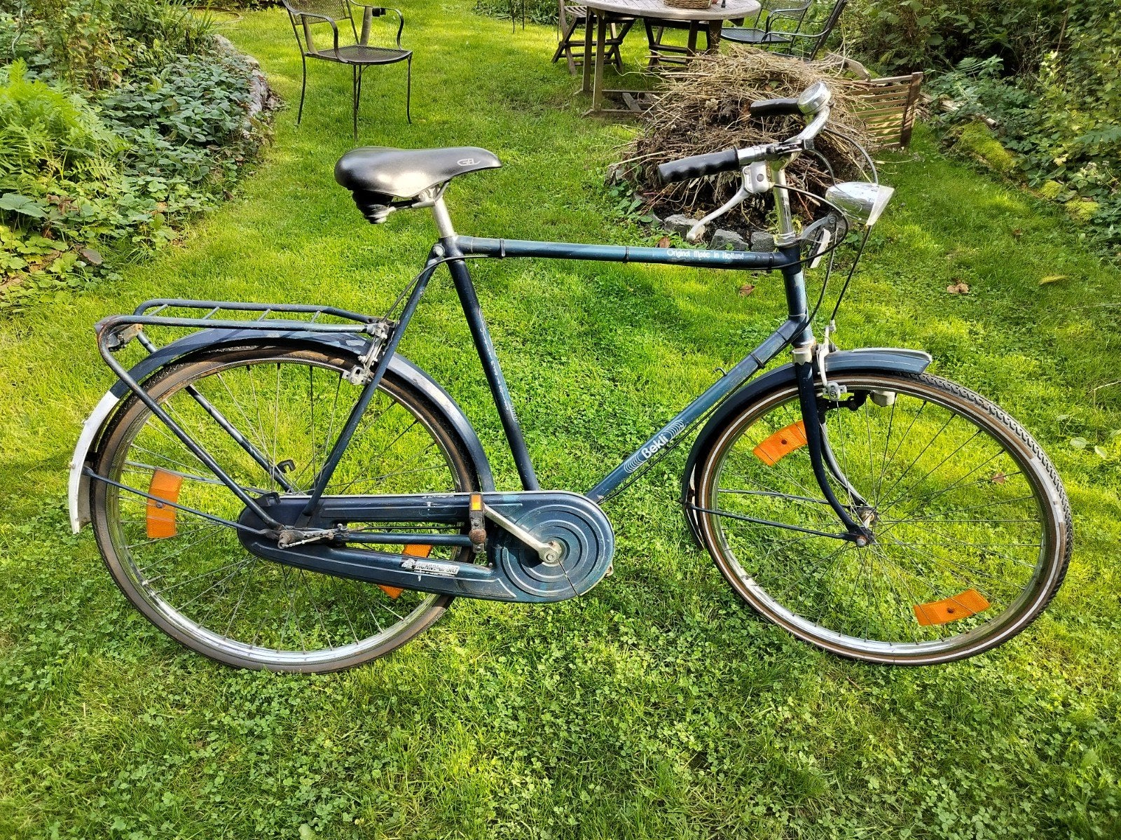 klassieke herenfiets met 3v, Ophalen