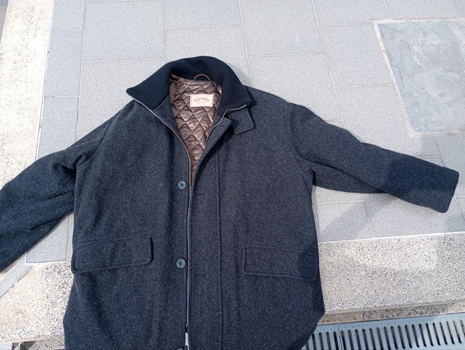 veste taille 56, Vêtements | Hommes, Gris, Enlèvement ou Envoi, Taille 56/58 (XL), Camel