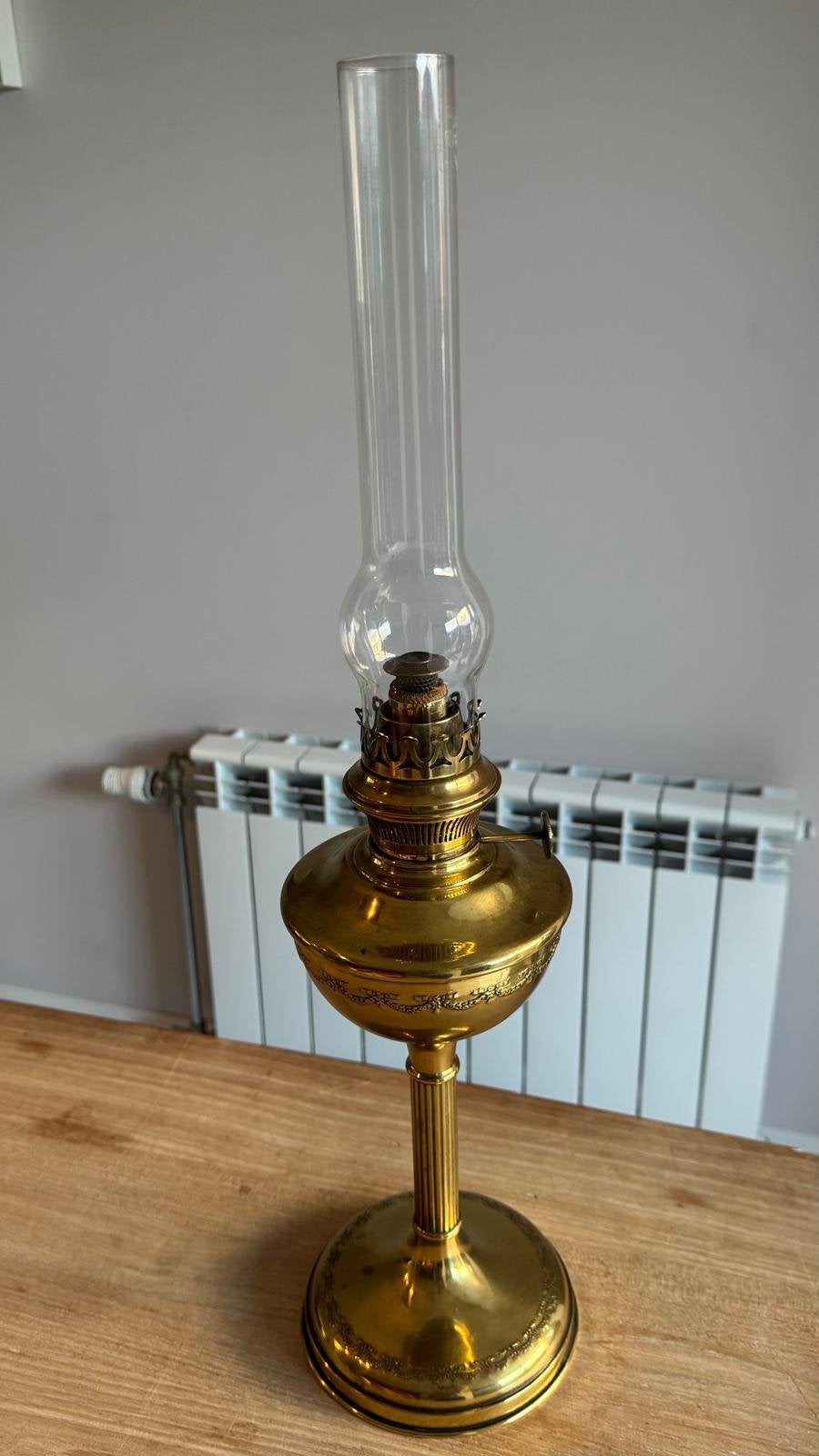 Vintage “Lampe Belge”, Antiek en Kunst, Ophalen of Verzenden