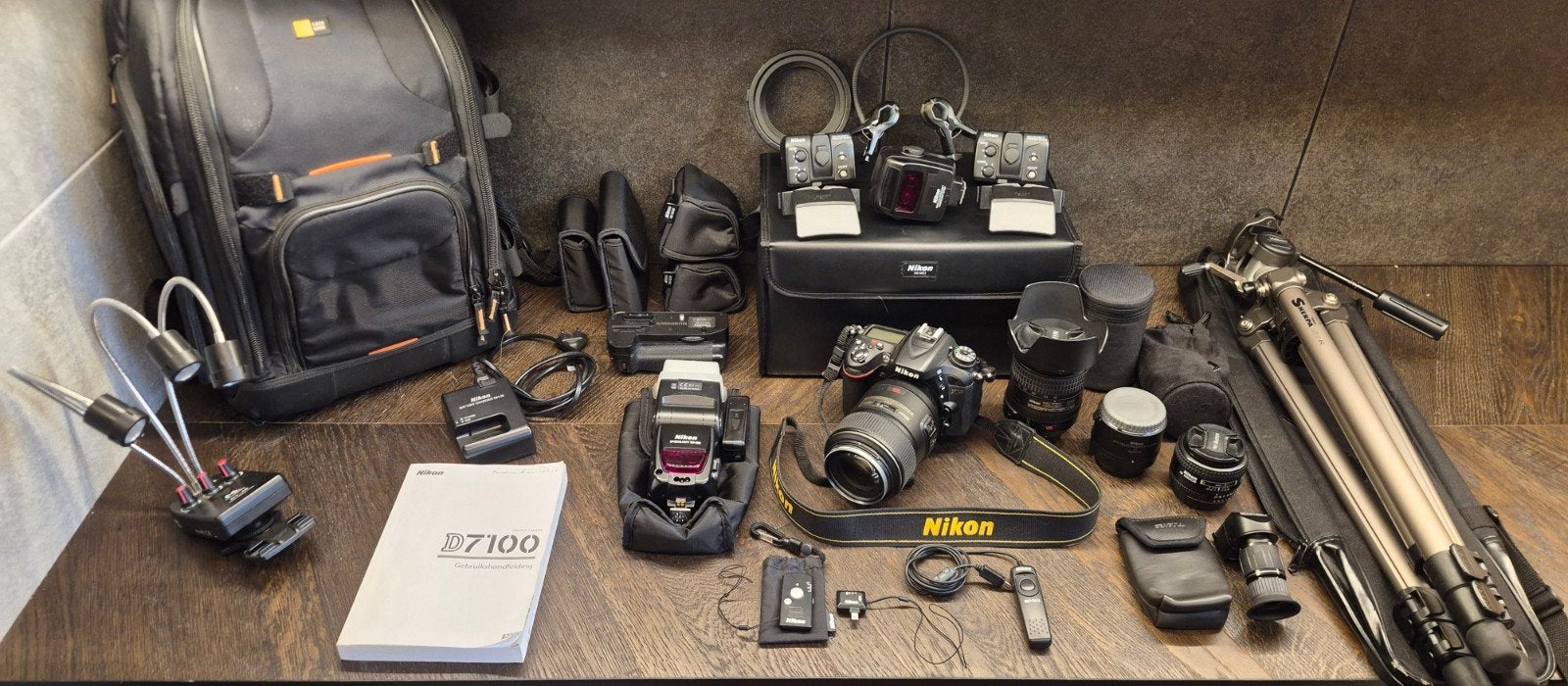 Nikon D7100 complete set voor Macro, Enlèvement, Sacoche d'appareil photo, Nikon