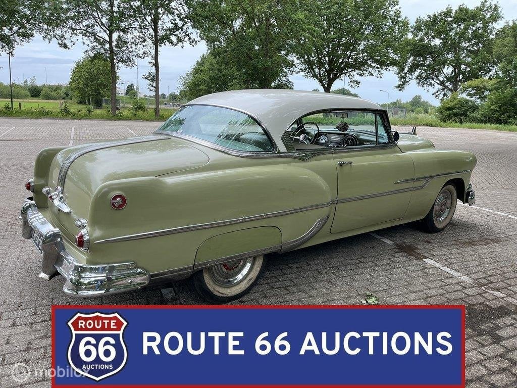 Pontiac Chieftain | 1953 | Route 66 Auctions, Auto's, Pontiac, Zwart, Bedrijf, Handgeschakeld