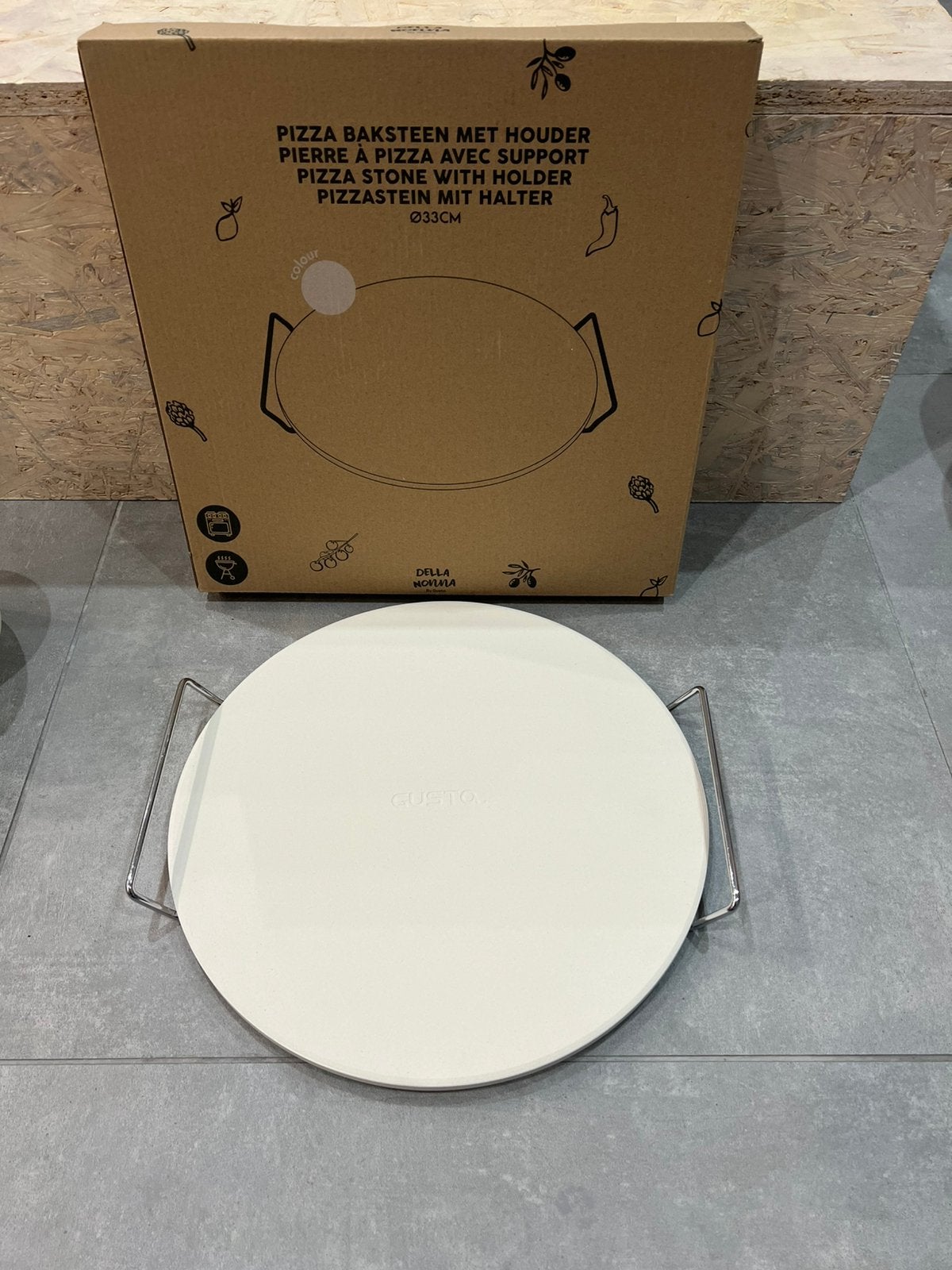 Pizza Baksteen - 33cm (Nieuw), Ophalen, Nieuw