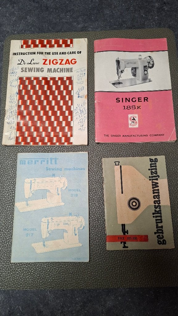 handleidingen naaimachines, Ophalen of Verzenden