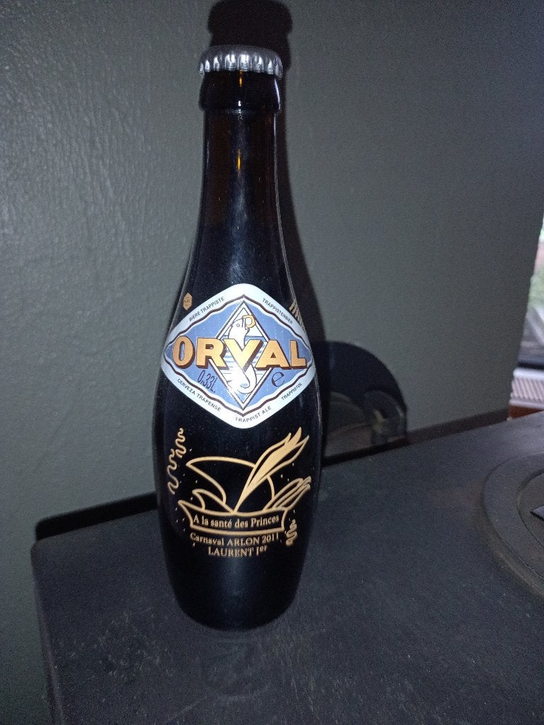 Bouteille sérigraphiée Orval, Enlèvement ou Envoi, Comme neuf, Bouteille(s), Autres marques