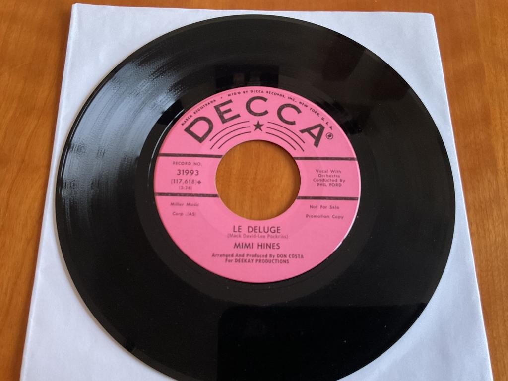 Mimi Hines - Le Deluge., Ophalen of Verzenden, Zo goed als nieuw