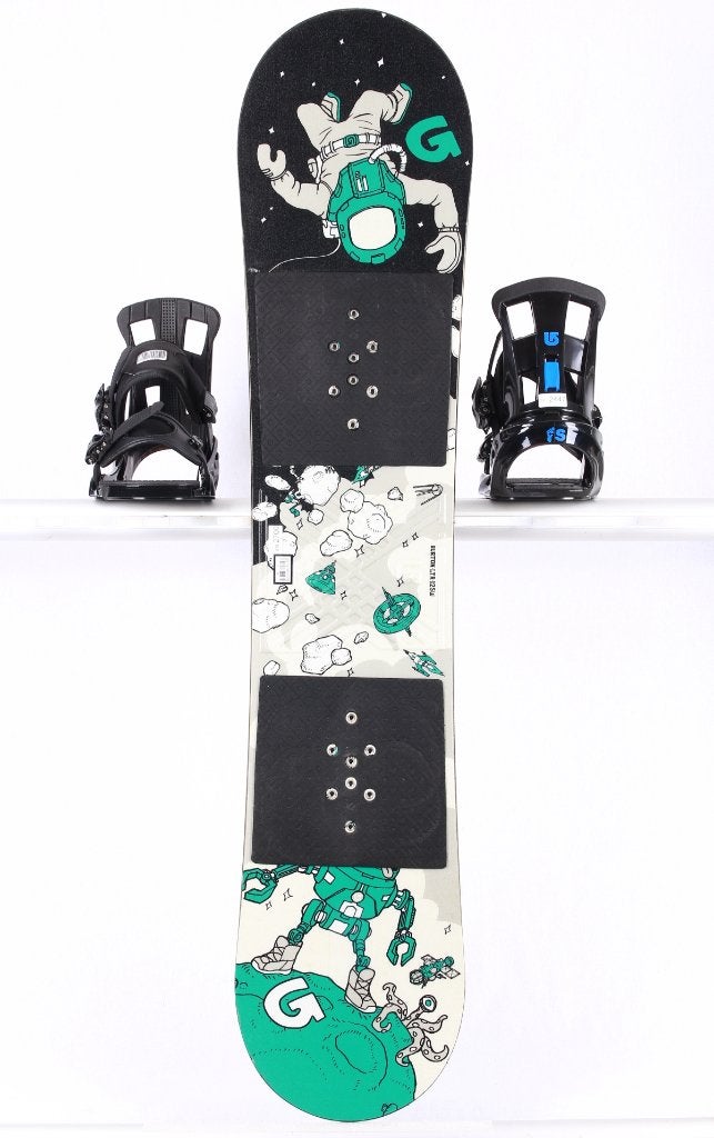 125 cm kinder snowboard BURTON LTR, black/grey/blue, Sport en Fitness, Verzenden, Gebruikt, Board