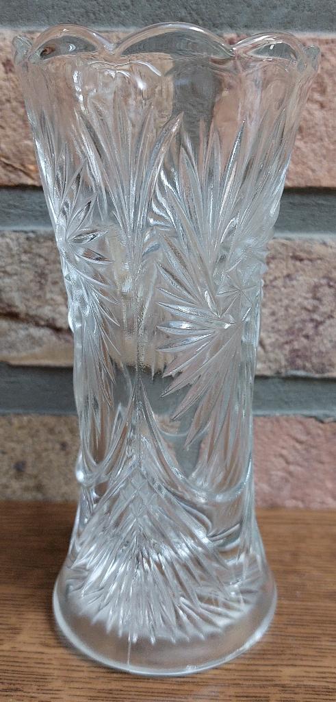 Vase - Cristal de roche = Demi-cristal - Années 1950, Moins de 50 cm, Autres couleurs, Comme neuf, Enlèvement